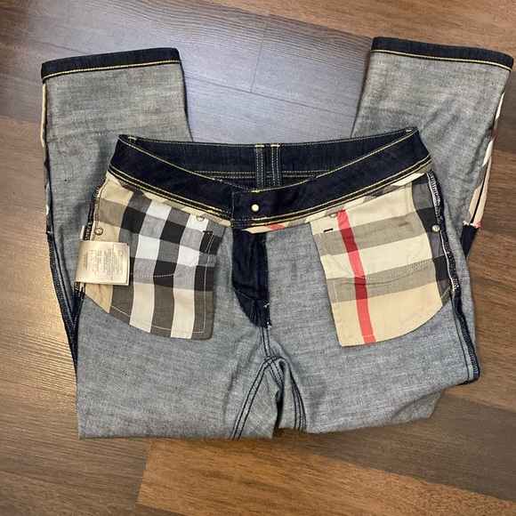 Burberry Low Rise Capri Blue Denim Jean Size 27 - Picture 12 of 16